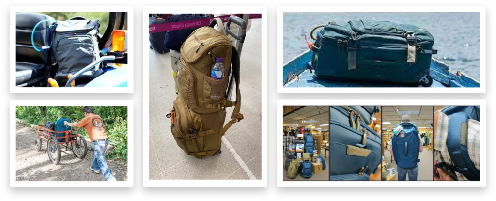 BRX luggage in use outdoors